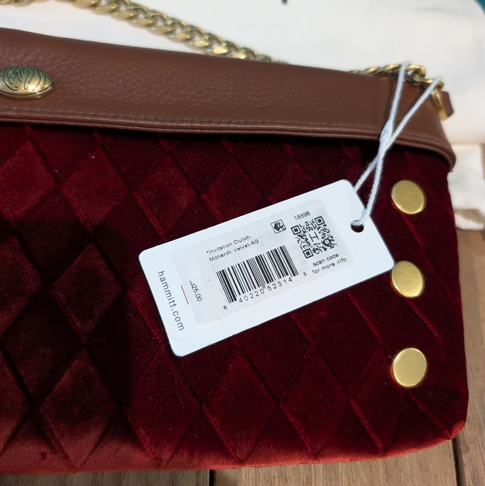 NWT Hammitt Monarch Velvet Invitation Clutch - Picture 9 of 11